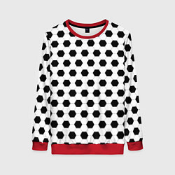 Свитшот женский Футбол, цвет: 3D-красный