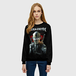 Свитшот женский Megadeth, цвет: 3D-черный — фото 2