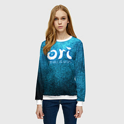 Свитшот женский Ori Logo Ори Лого, цвет: 3D-белый — фото 2