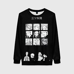 Свитшот женский Мицуя Такаши Токийские reveng, цвет: 3D-черный