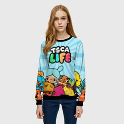 Свитшот женский Toca Life World, цвет: 3D-черный — фото 2