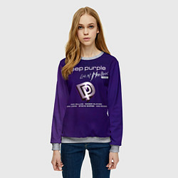 Свитшот женский Deep Purple - Live at Montreux 1996, цвет: 3D-меланж — фото 2