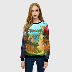 Свитшот женский Terraria Террария Z, цвет: 3D-черный — фото 2