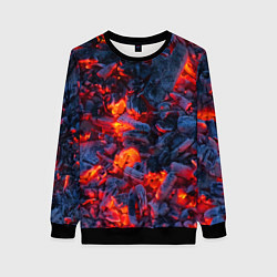 Свитшот женский Магия углей, цвет: 3D-черный