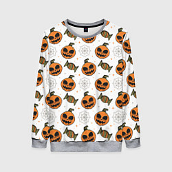 Свитшот женский Patern Halloween 26, цвет: 3D-меланж