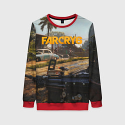 Свитшот женский Far Cry 6 game art, цвет: 3D-красный