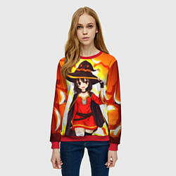 Свитшот женский Mеgumin, цвет: 3D-красный — фото 2