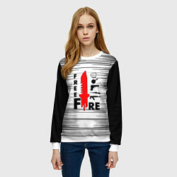 Свитшот женский Free Fire Фри Фаер,, цвет: 3D-белый — фото 2