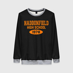 Свитшот женский Haddonfield High School 1978, цвет: 3D-меланж