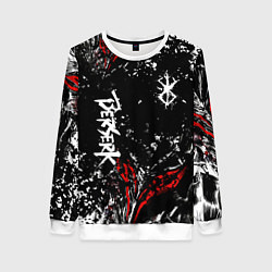 Свитшот женский Берсерк Черная маска, цвет: 3D-белый