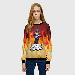 Свитшот женский Дорогой Папочка Friday Night Funkin, цвет: 3D-черный — фото 2