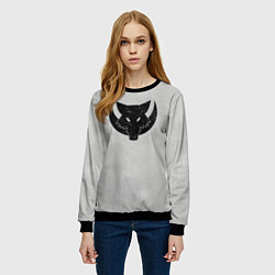 Свитшот женский Лунные волки цвет легиона, цвет: 3D-черный — фото 2