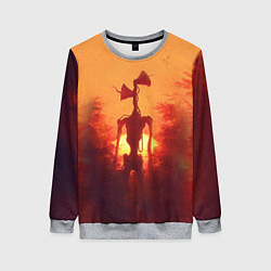 Женский свитшот СИРЕНОГОЛОВЫЙ НА ЗАКАТЕ