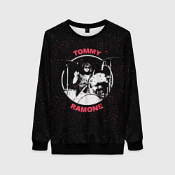 Свитшот женский Tommy Ramone, цвет: 3D-черный