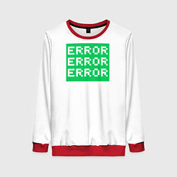 Свитшот женский Error Error Error, цвет: 3D-красный
