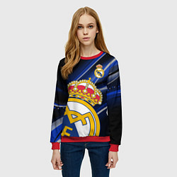 Свитшот женский РЕАЛ МАДРИД ГЕОМЕТРИЯ СПОРТ, цвет: 3D-красный — фото 2