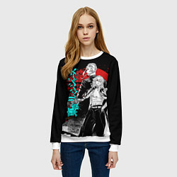 Свитшот женский МАЙКИ ТОЙКИЙСКИЕ МСТИТЕЛИ НЕОН ЛОГО, цвет: 3D-белый — фото 2