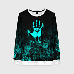 Свитшот женский WE KNOW NEON LOGO, цвет: 3D-белый