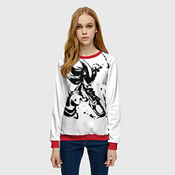 Свитшот женский SONIC BLACK СОНИК, цвет: 3D-красный — фото 2