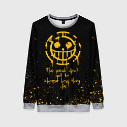 Свитшот женский ONE PIECE ПИРАТЫ БРЫЗГИ КРАСОК, цвет: 3D-меланж