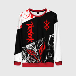 Женский свитшот Берсерк черная маска с логотипом