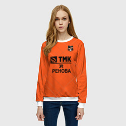 Свитшот женский ФК Урал fire theme, цвет: 3D-белый — фото 2