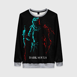 Свитшот женский Dark Souls NEON Силуэт, цвет: 3D-меланж