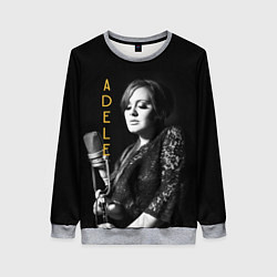 Свитшот женский Певица Adele, цвет: 3D-меланж