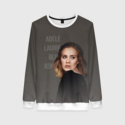 Свитшот женский Взгляд Адель, цвет: 3D-белый