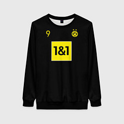 Свитшот женский Haaland 9 - Borussia Dortmund, цвет: 3D-черный