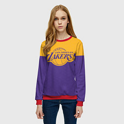 Свитшот женский LAKERS LINE HEXAGON SPORT, цвет: 3D-красный — фото 2