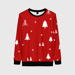 Свитшот женский Новогодняяnew year, цвет: 3D-черный