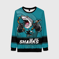 Женский свитшот San Jose Sharks, Сан Хосе Шаркс