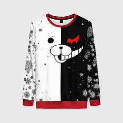 Женский свитшот НОВОГОДНИЙ МОНОКУМА ЧЁРНО БЕЛЫЙ НОВЫЙ ГОД 2022