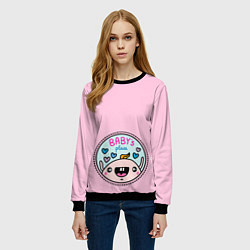 Свитшот женский Babys place, цвет: 3D-черный — фото 2