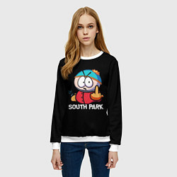 Свитшот женский Южный парк Эрик South Park, цвет: 3D-белый — фото 2