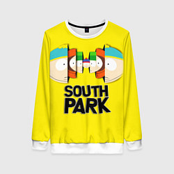 Свитшот женский South Park - Южный парк персонажи, цвет: 3D-белый