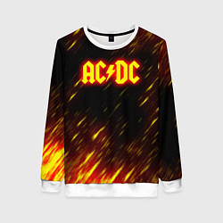 Свитшот женский ACDC Neon, цвет: 3D-белый