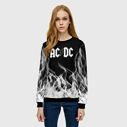 Свитшот женский ACDC Fire, цвет: 3D-черный — фото 2