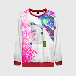 Свитшот женский Шаза Психоделика, цвет: 3D-красный