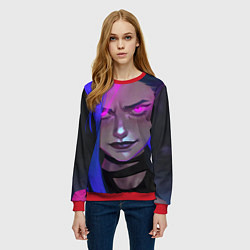 Свитшот женский League Of Legends Arcane ДЖИНКС Jinx Powder, цвет: 3D-красный — фото 2