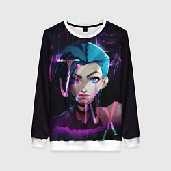 Женский свитшот League Of Legends Jinx neon