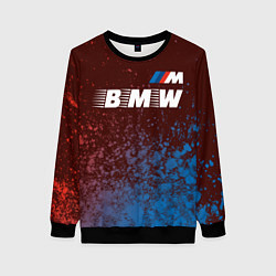 Свитшот женский БМВ BMW - Краски, цвет: 3D-черный