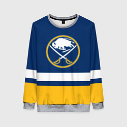 Свитшот женский Buffalo Sabres, Баффало Сейберз, цвет: 3D-меланж