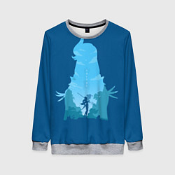 Свитшот женский Шень Хе Genshin Impact, цвет: 3D-меланж