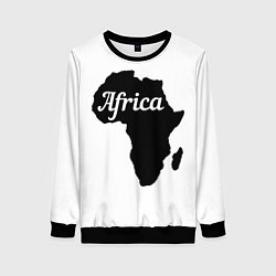 Женский свитшот Африка черно-белая двусторонняя