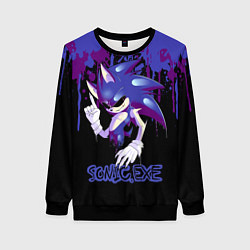 Свитшот женский Sonic Exe - Dark Sonic, цвет: 3D-черный