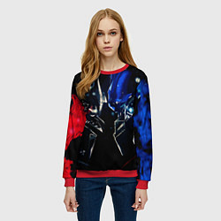 Свитшот женский Тансформеры Оптимус и Мегатрон 2022, цвет: 3D-красный — фото 2