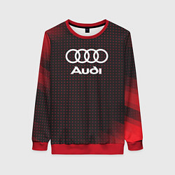 Свитшот женский Audi logo, цвет: 3D-красный