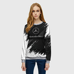 Свитшот женский Mercedes-Benz - Темный, цвет: 3D-меланж — фото 2